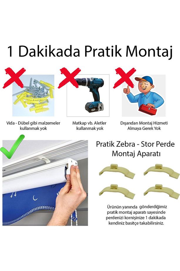 ZEBRA PERDE 3 KIZ KARDEŞ GENÇ ODASI Ç.ODASI - 3