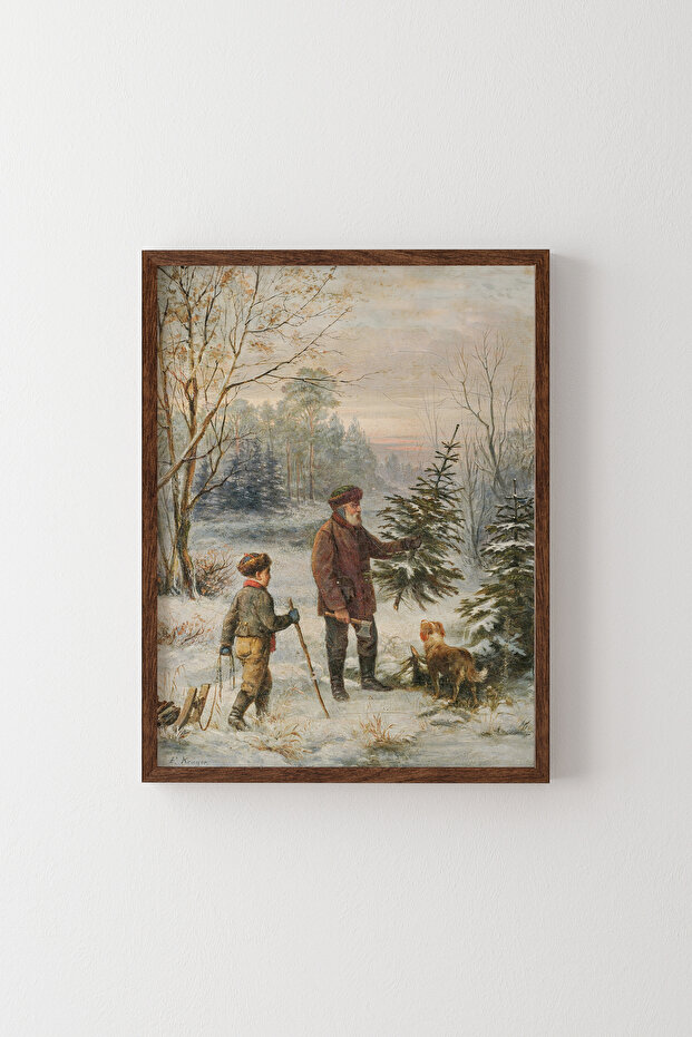 Before Christmas - Wooden Patterned Frame