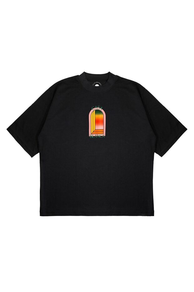 Unisex Oversize Casablanca 4 Printed Boxy Fit Thick Fabric (240Gsm) T-Shirt