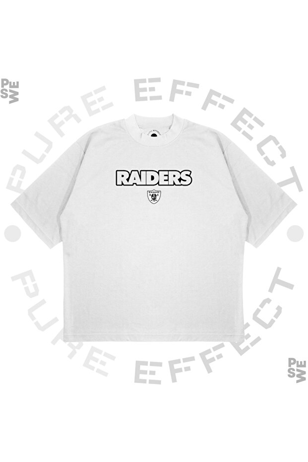 Unisex Oversize Raider Logo Printed Boxy Fit Thick Fabric (240Gsm) T-Shirt