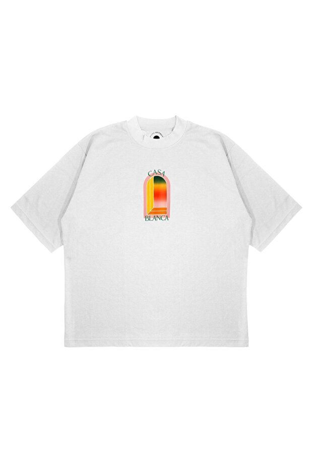 Unisex Oversize Casablanca 4 Printed Boxy Fit Thick Fabric (240Gsm) T-Shirt