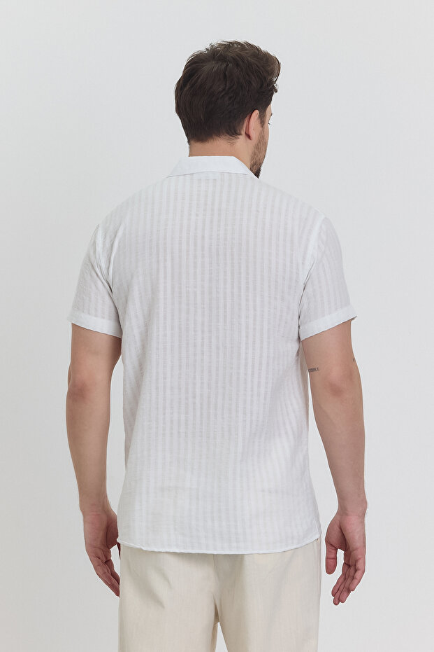 قميص موسلين منقوش - 4100 - 7