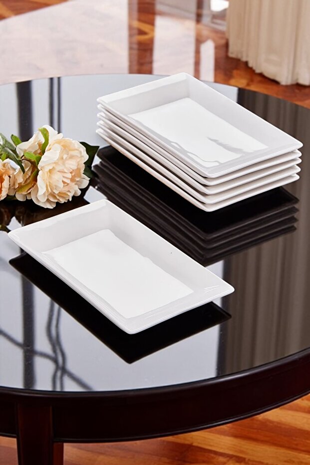 6 Pieces A.Quality Kütahya Series Ceramic Tabak Istanbul