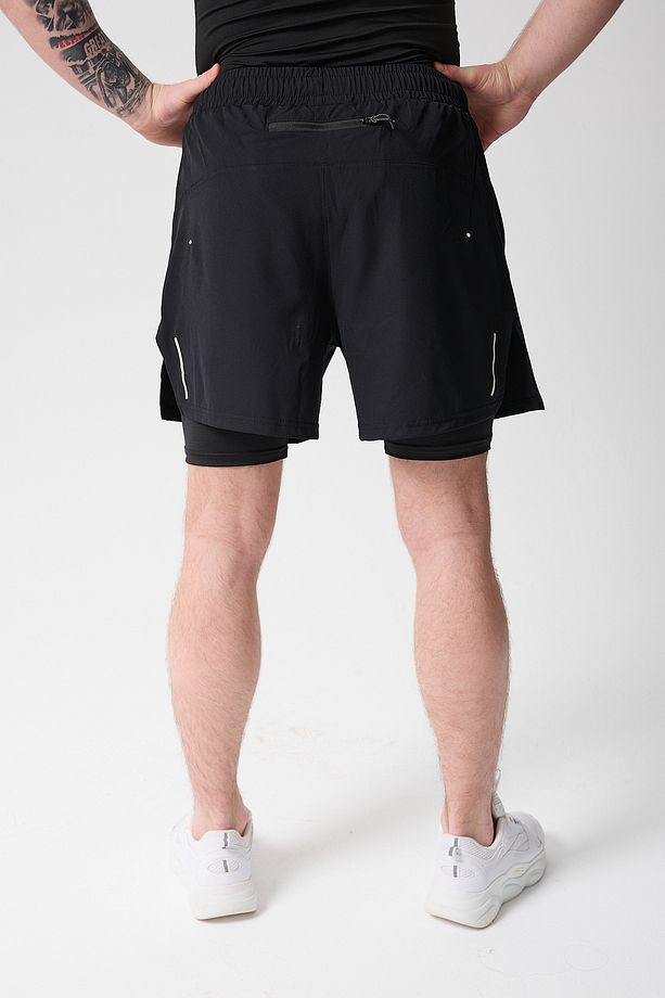 Paw Apex Erkek Running Hızlı Kuruma Antreman Fitness Spor Performans Taytlı Şort - 5