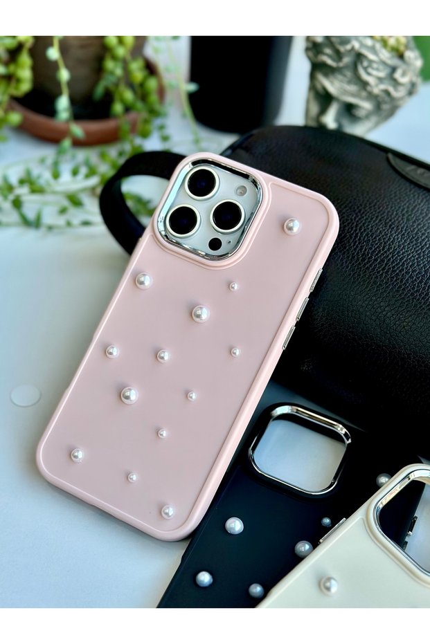 iPhone 16 Promax Compatible Pearl Toy Designed Silicone Case