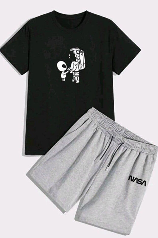 مجموعة مزدوجة مطبوعة لرائد الفضاء والفضائي - 1