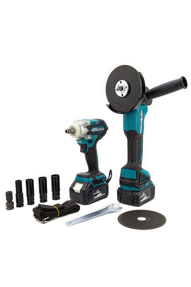 Dawrek 2 li set torklu somun sıkma sarjlı spiral avuç içi taşlama - 1