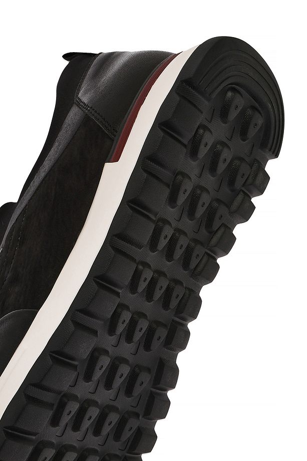Erkek Siyah Bağcıklı Deri Sneaker 25SFD641114 - 8