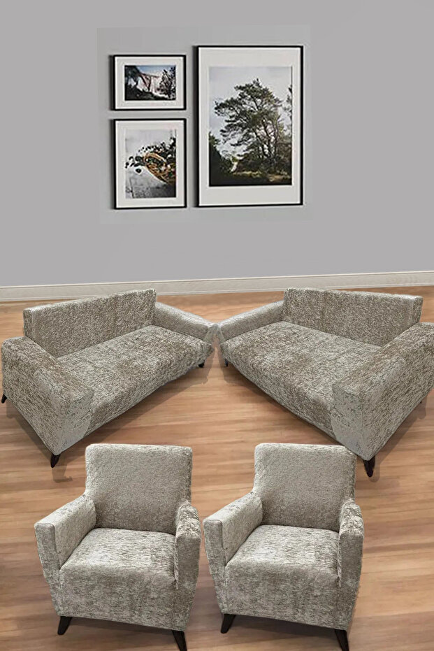Hacer Velvet Elastic 3 3 1 1 Seat Cover Set | Sofa Cover | Sofa Bed Cover Case