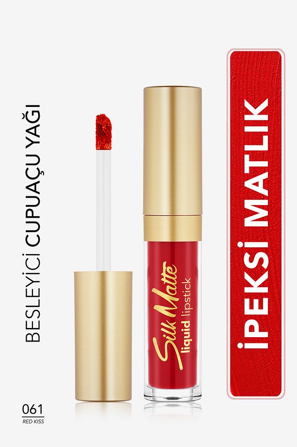 Silk Matte Yüksek Pigmentli & Mat Bitişli Nemlendirici Likit Ruj - 1