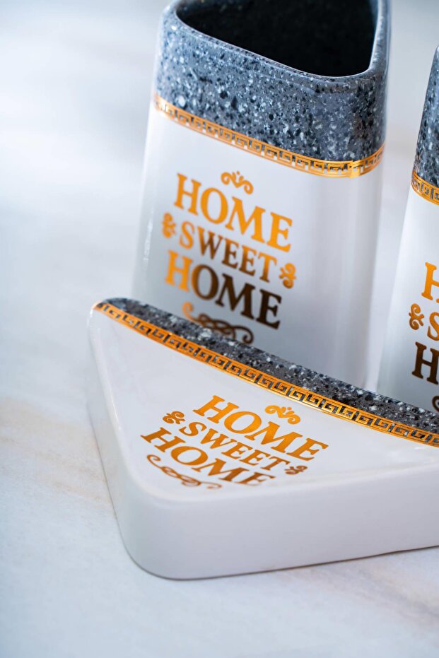 3-piece Bathroom Set - Dark Gray - 4