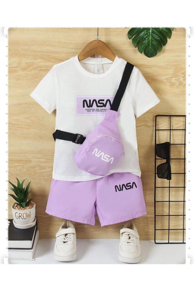 Nasa Printed Children's Top and Bottom Set