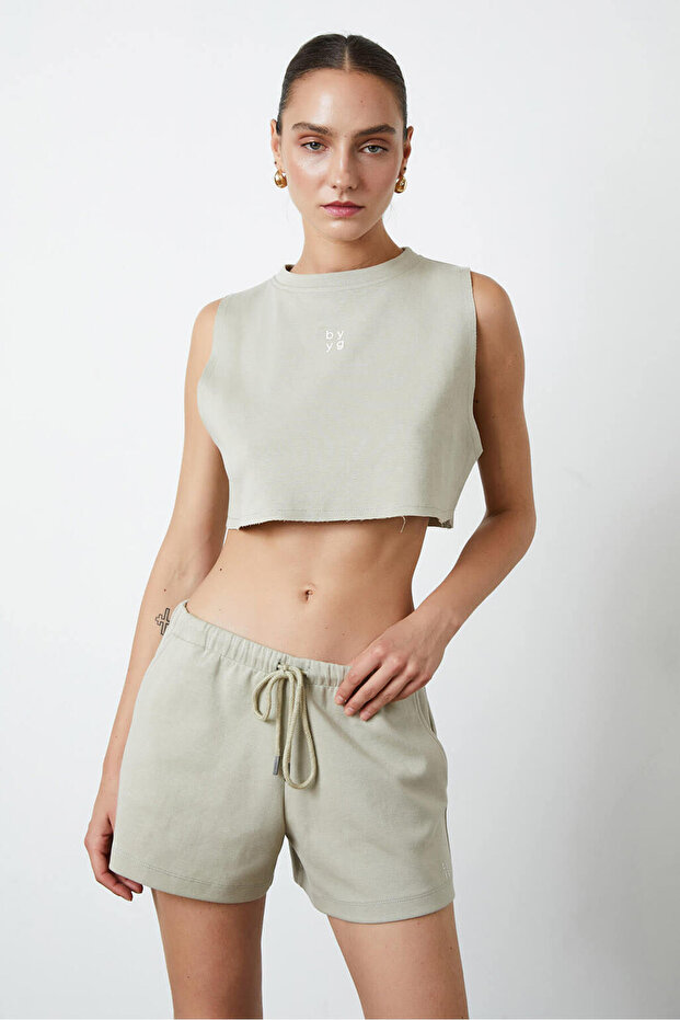 Pis Dikişli Croptop - 3