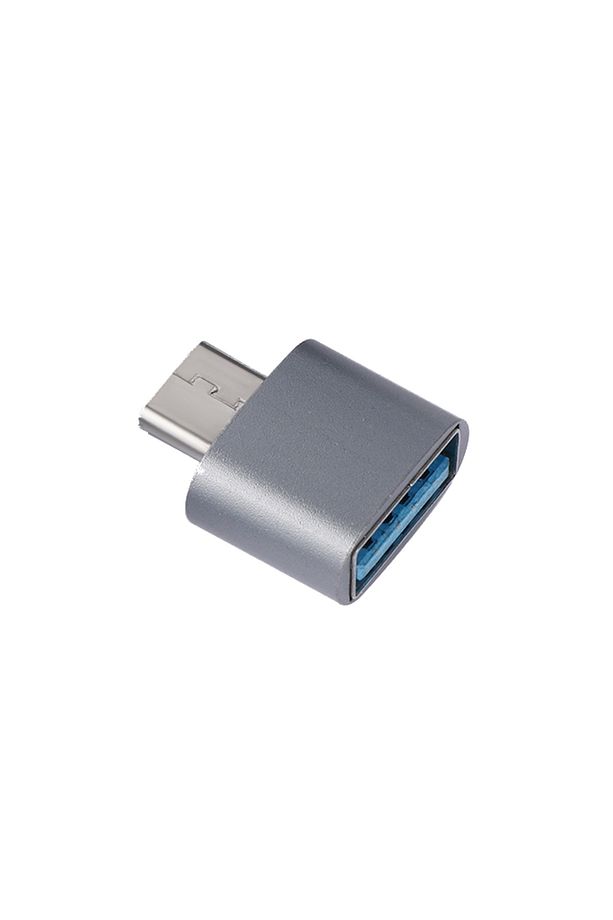 Tc32 Utv007 Chip Android Video Dvr Uyumlu USB to Typec Otg Type-C Çevirici Adaptör Gümüş - 1