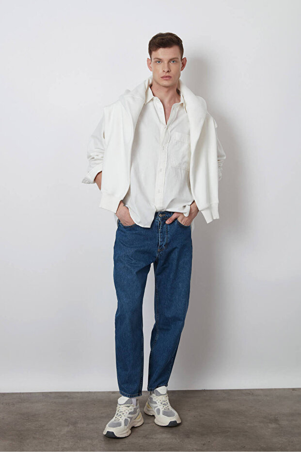 Oversize Gabardin Gömlek - 2