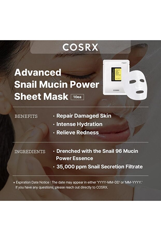 Advanced Snail Mucin Power Sheet Mask – Hydrating & Restorative Face Mask (1 Sheet) - 2