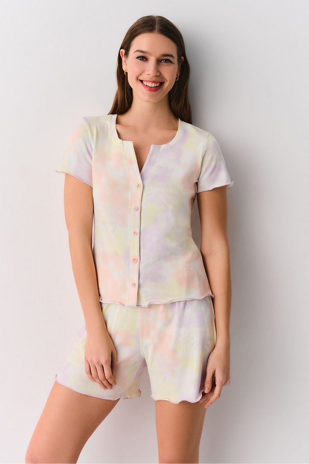 Mina Maskülen Şort Pijama Takımı - 1