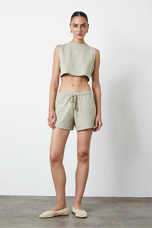 Pis Dikişli Croptop - 2