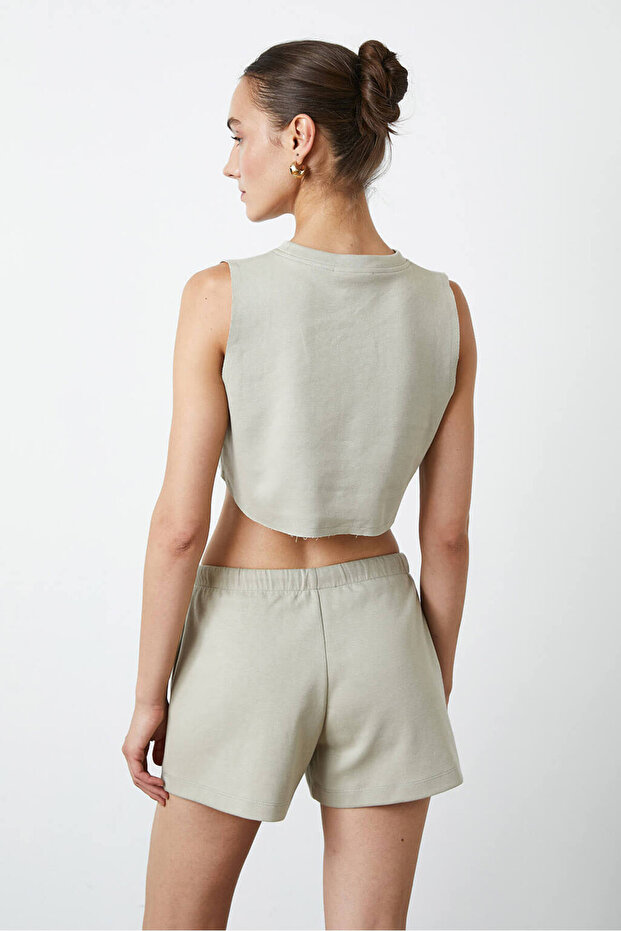 Pis Dikişli Croptop - 5