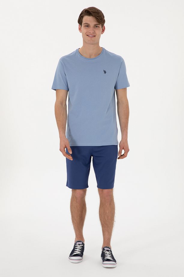 Erkek Regular Fit Lacivert Örme Şort 50300078-VR059 - 1