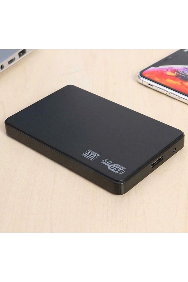 2.5 İnç Usb 3.0 Sata Harddisk Hdd Kutusu İnce Siyah - 1