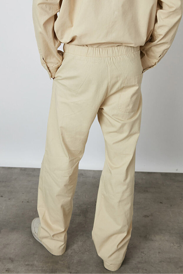 Lastikli Gabardin Pantolon - 5