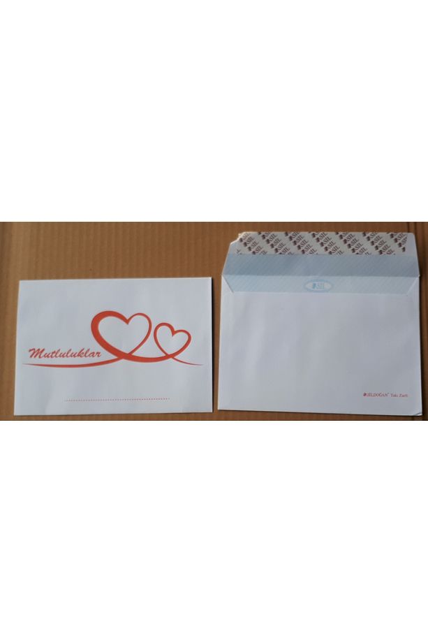 Düğün Takı Para Zarfı 11 Cm X 16 Cm 80 Gramaj 100 Adetli Paket - 1