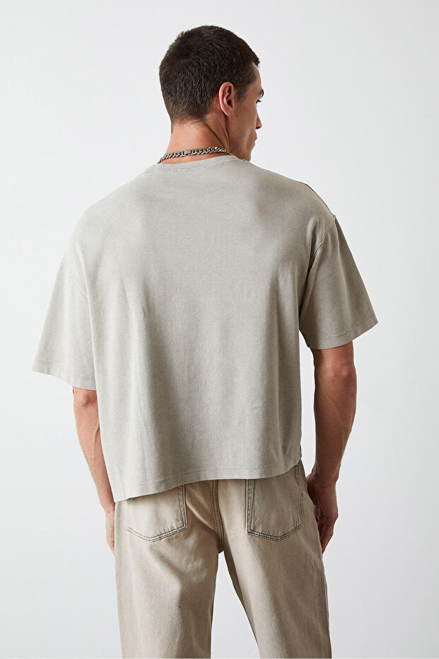 Pratelné oversize tričko Basic - 5
