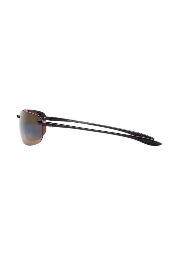 MJ 0407S 002 02 64 Polarize Erkek Oval Siyah Kemik Güneş Gözlüğü - 3