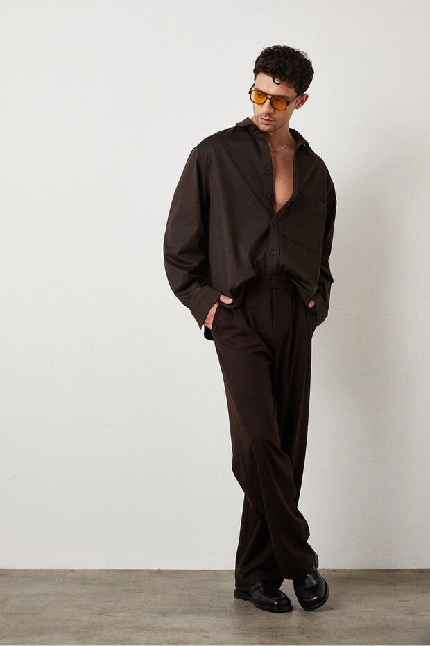 Oversize Cepli Gömlek - 1