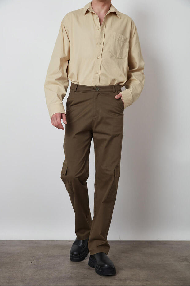 Gabardin Kargo Pantolon - 2