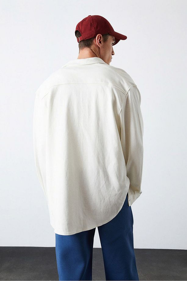 Örme Oversize Gömlek - 5