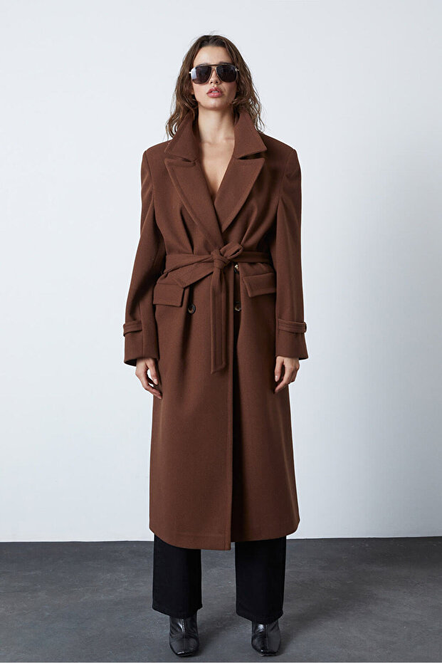 Oversize Kaşe Kaban - 3