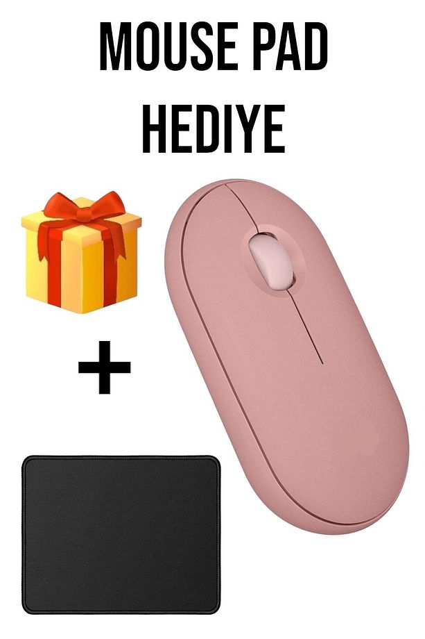 M350 PEBBLE MOUSE FARE 2.4GHZ USB WİRELESS VE BLUETOOTHLU SESSİZ - 1