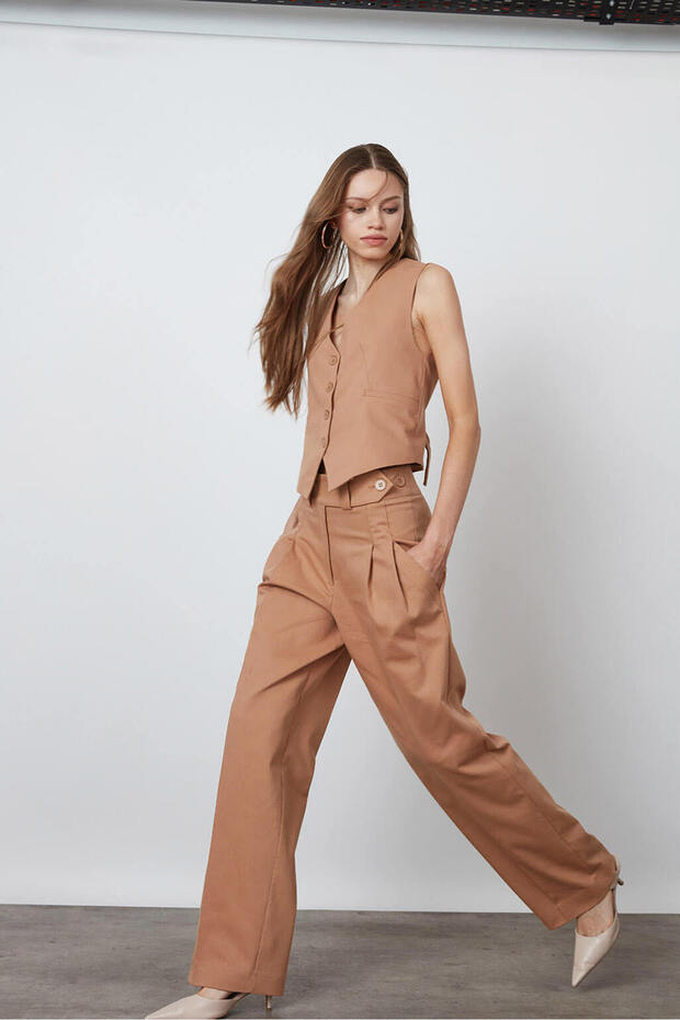 Arkası Kemerli Yelek - 2