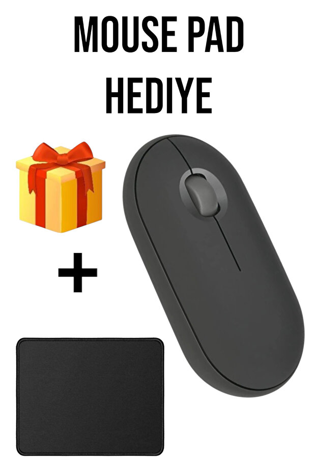 M350 PEBBLE MOUSE FARE 2.4GHZ USB WİRELESS VE BLUETOOTHLU SESSİZ - 1