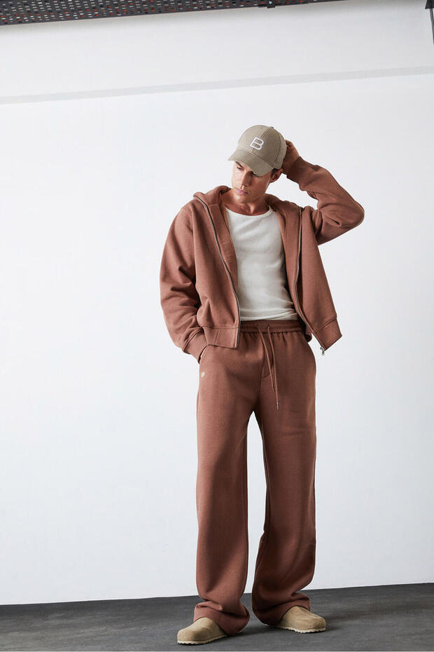 Oversize Kısa Hoodie - 1