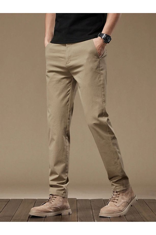 Casual Regular Fit Erkek Chıno Pantolon - 1