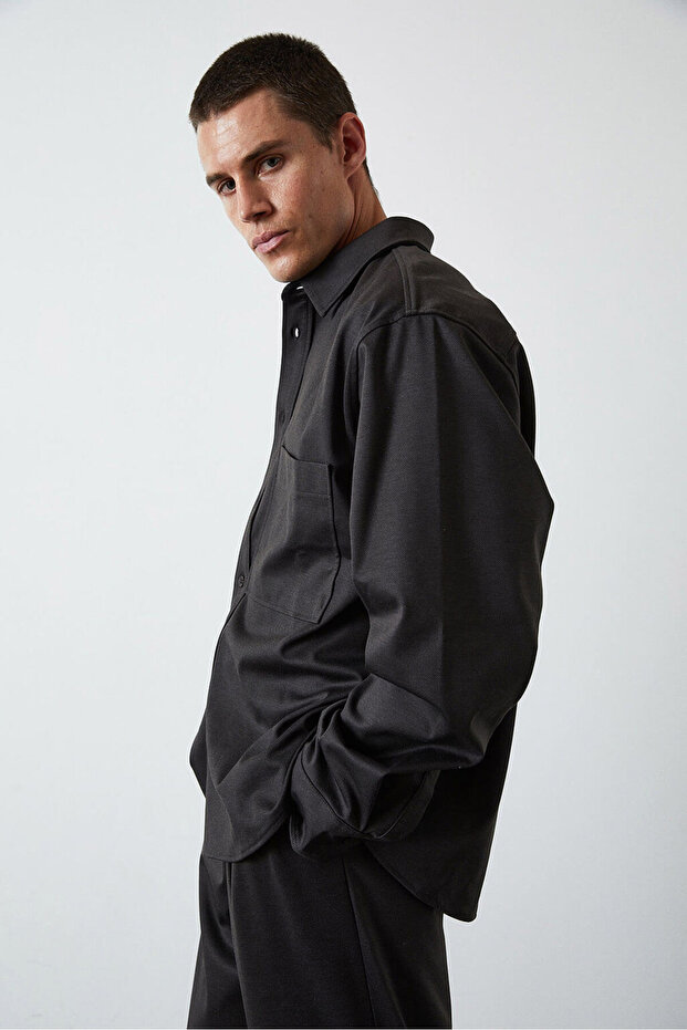 Oversize Cepli Gömlek - 3