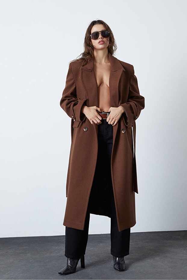 Oversize Kaşe Kaban - 2