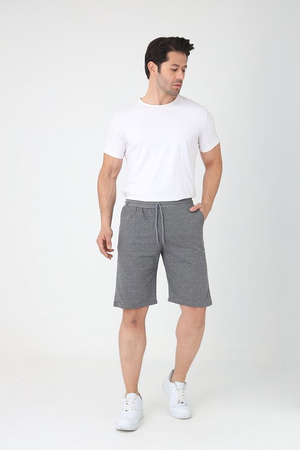 Erkek Pamuklu Penye Şort Regular Fit Şort - 1