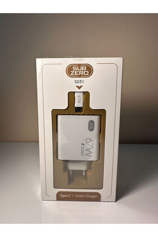 67w 6a Type-c Kablolu Turbo Ev Tipi Şarj Aleti - 4