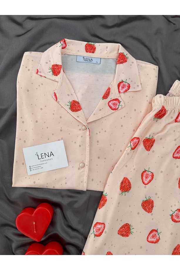 Çelik Devir Kısa Kolu Pijama Takımı - 2