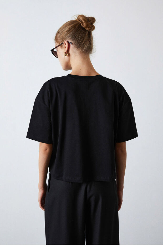 Oversize Kısa Tshirt - 5