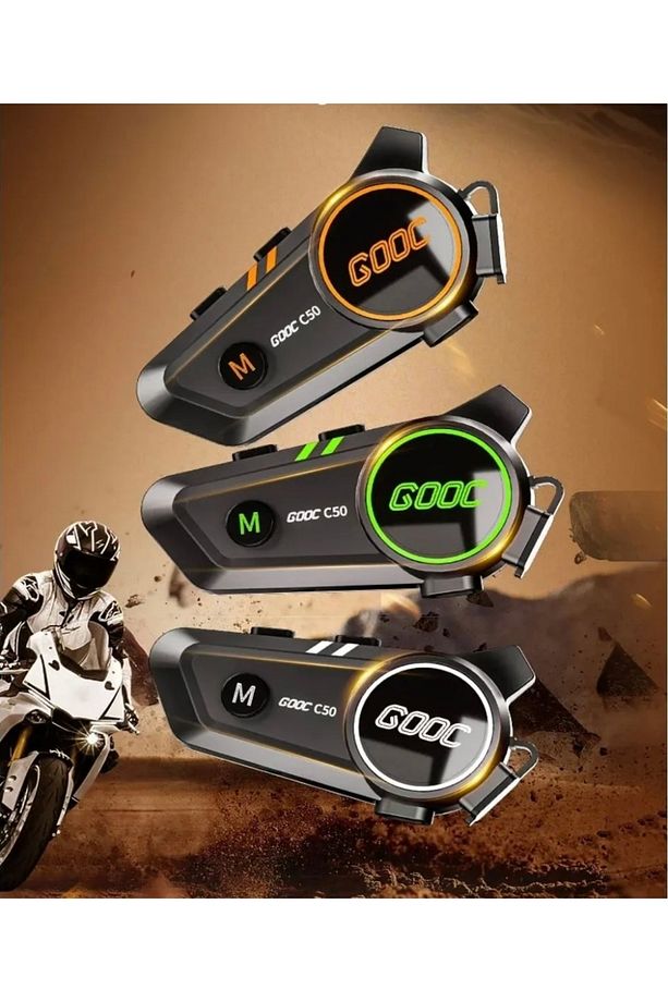 Motosiklet Kask Kulaklık Intercom Işıklı Motorsiklet interkom Türkçe Menü - 5