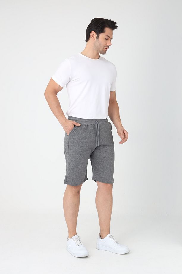 Erkek Pamuklu Penye Şort Regular Fit Şort - 3