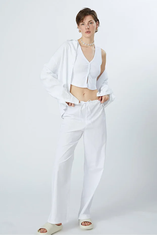 Poplin Pantolon - 1