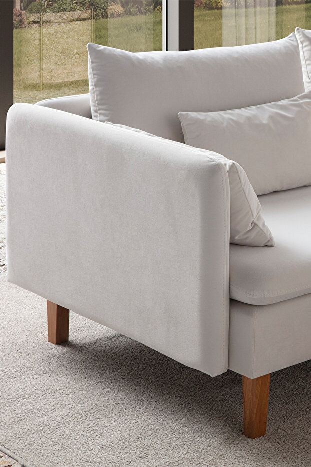 Flexy Üçlü Kanepe KREM - 4