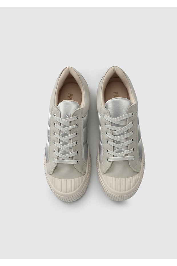 Bej Kadın Sneaker - 5