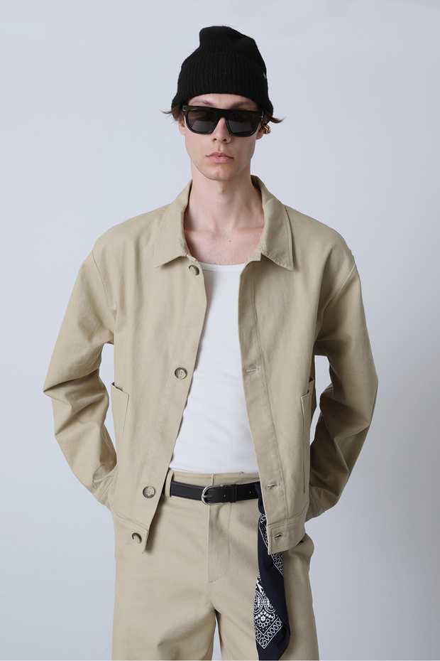 Cep Detaylı Gabardin Ceket - 3